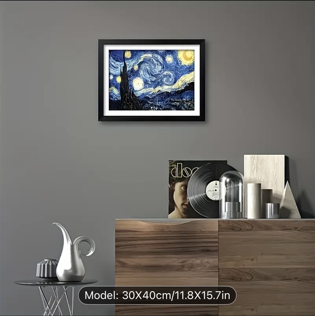 نقاشی الماسی طرح شب های پرستاره 40*30
