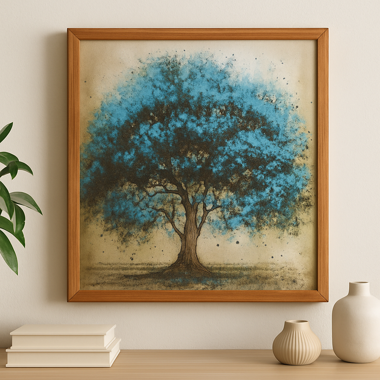 نقاشی الماسی طرح درخت 50*40