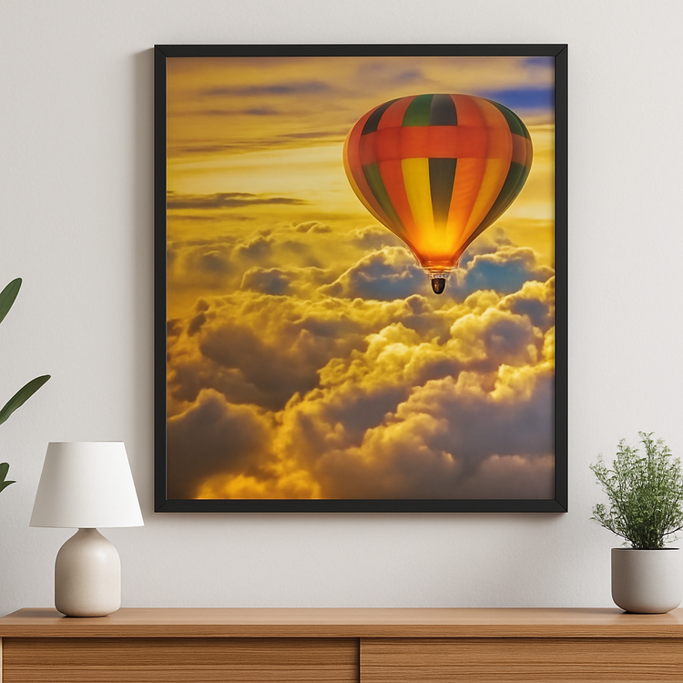 نقاشی الماسی طرح بالون 50*40