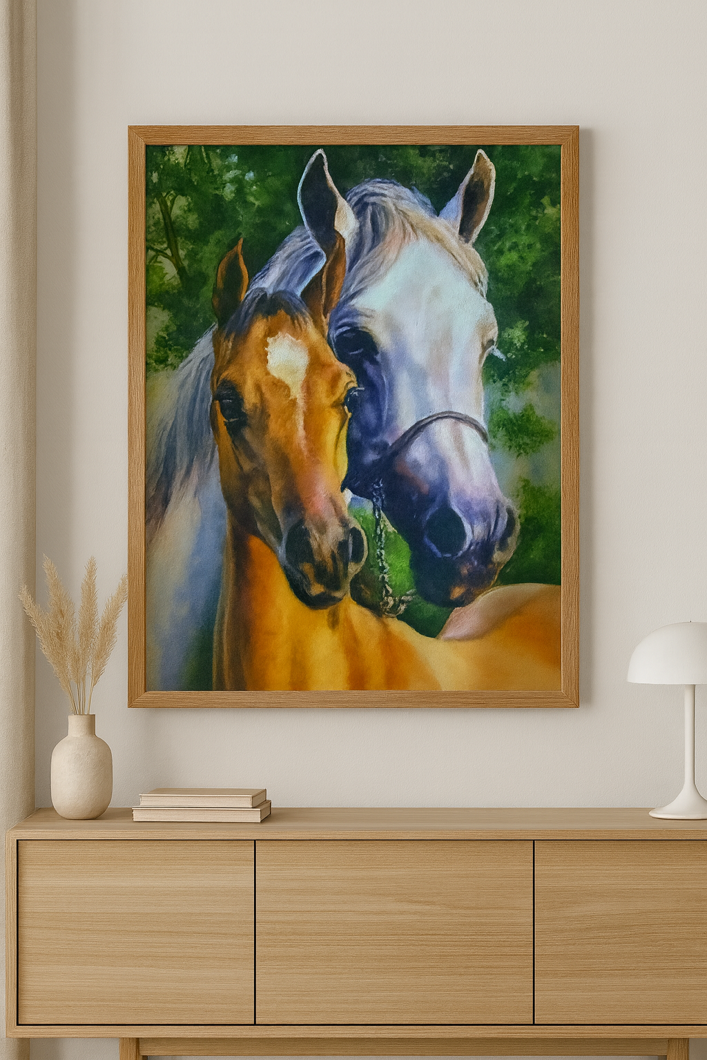 نقاشی الماسی طرح اسب 30*40