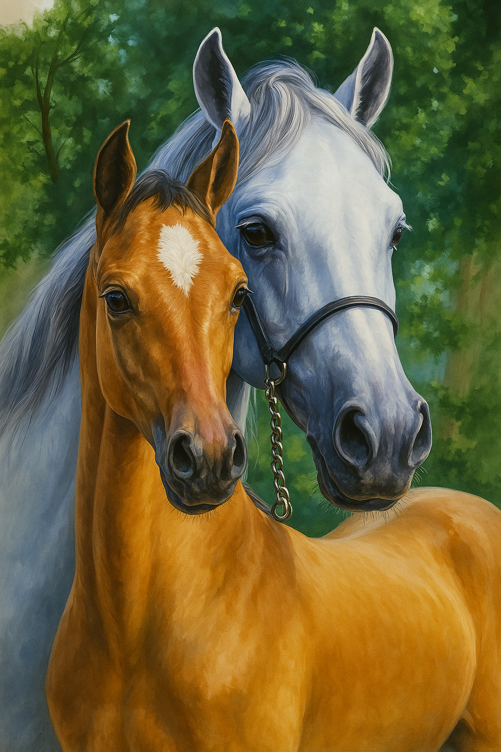 نقاشی الماسی طرح اسب 30*40