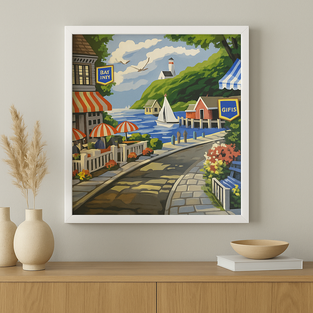 نقاشی با اعداد طرح ساحل 50*40