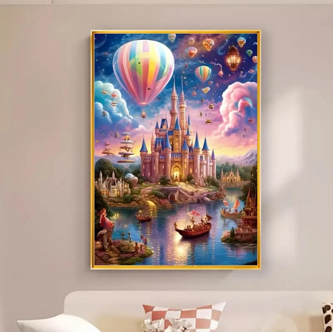 نقاشی الماسی طرح قصر 30*40