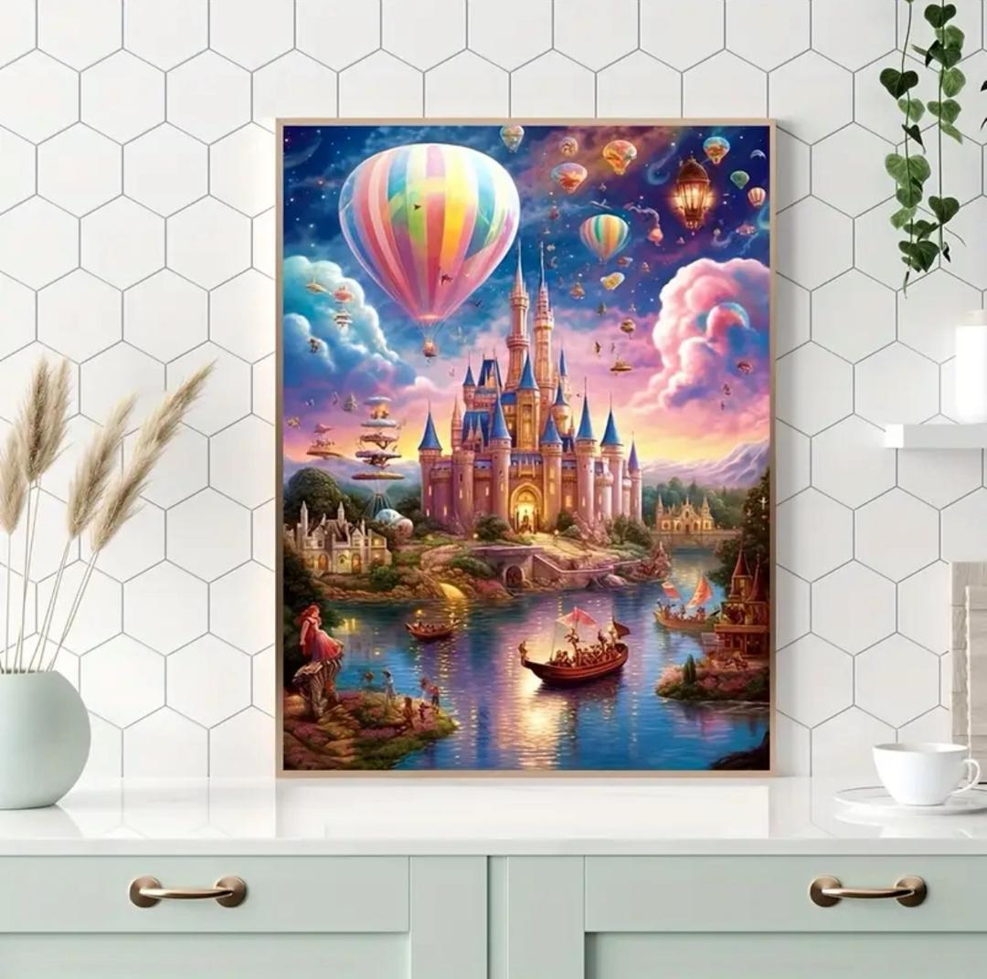 نقاشی الماسی طرح قصر 30*40