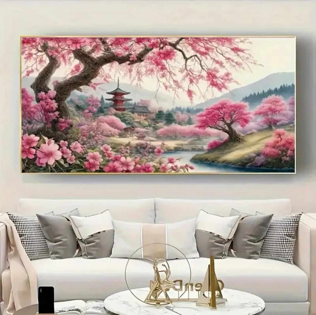 نقاشی الماسی طرح ژاپن 70*40