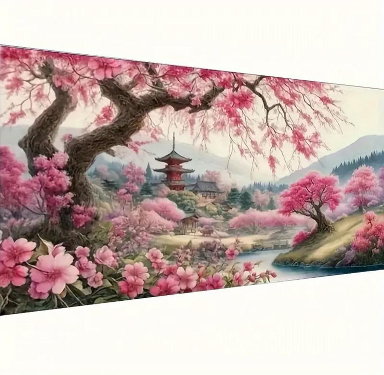 نقاشی الماسی طرح ژاپن 70*40
