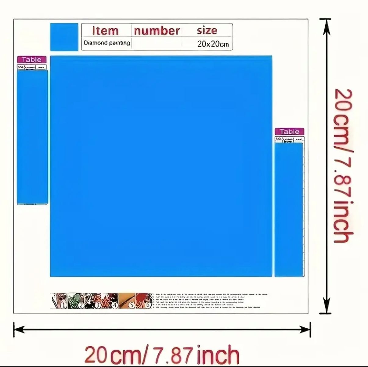 نقاشی الماسی طرح ماندالا 20*20