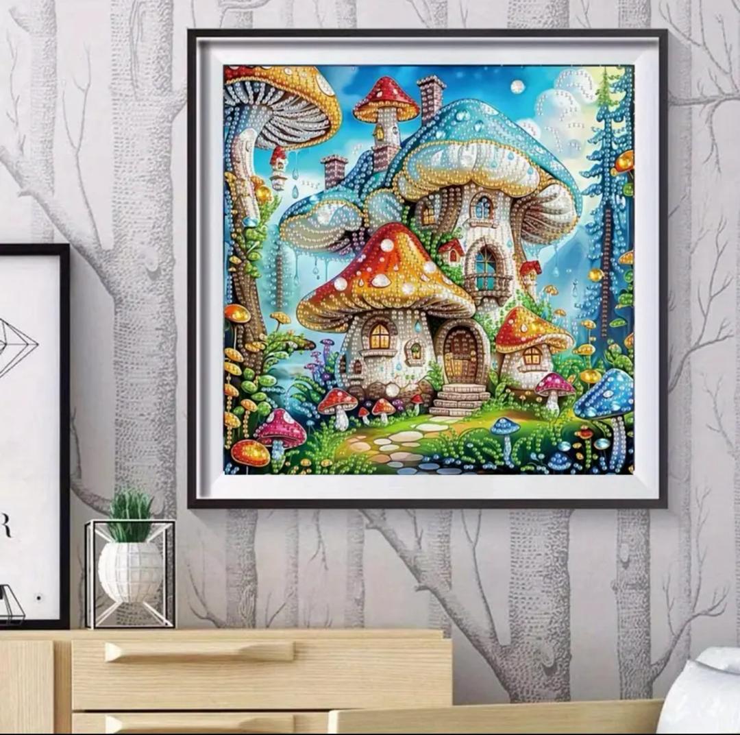 نقاشی الماسی طرح اسمورفی سایز 20*20