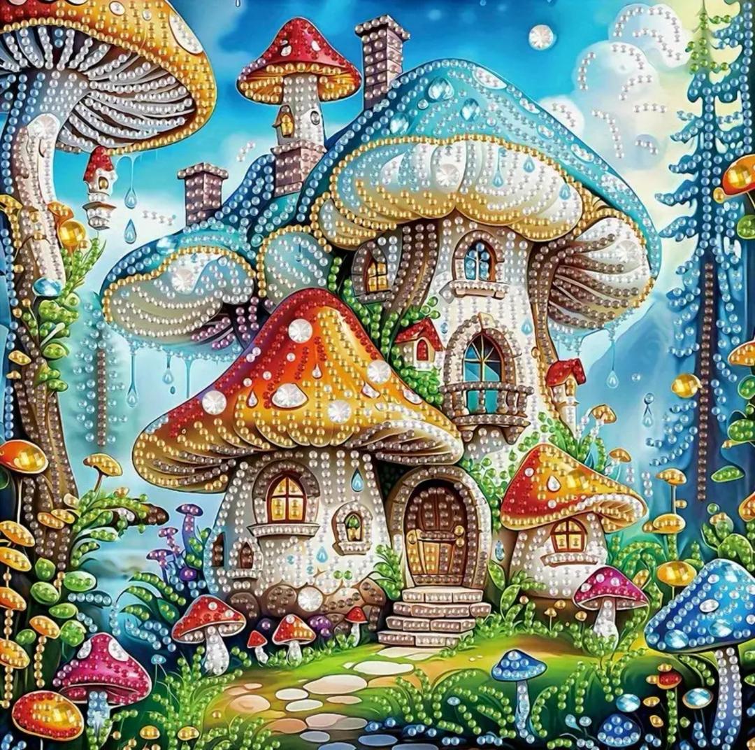 نقاشی الماسی طرح اسمورفی سایز 20*20