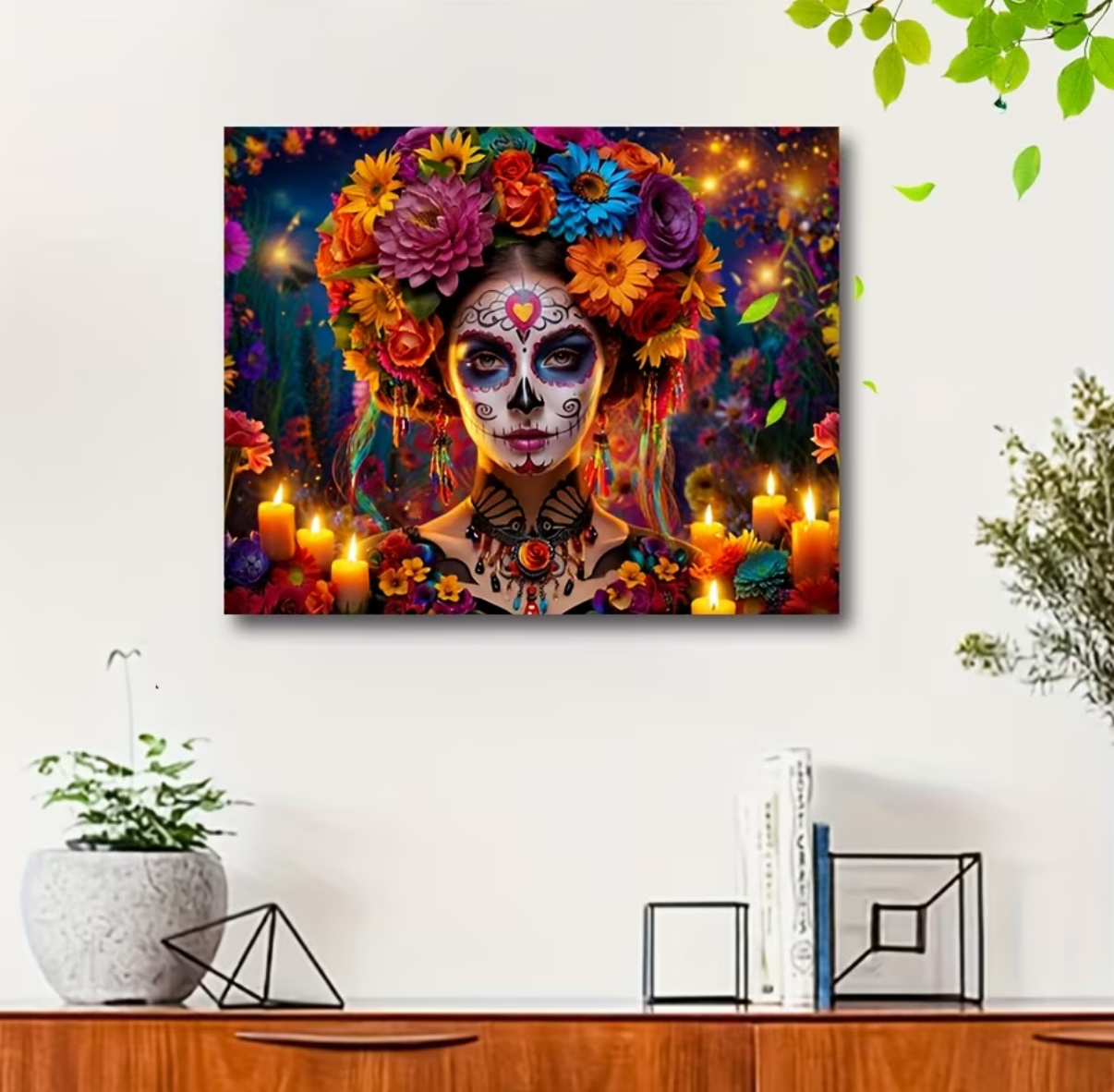 نقاشی با اعداد طرح آرایش مرده سایز 50*40