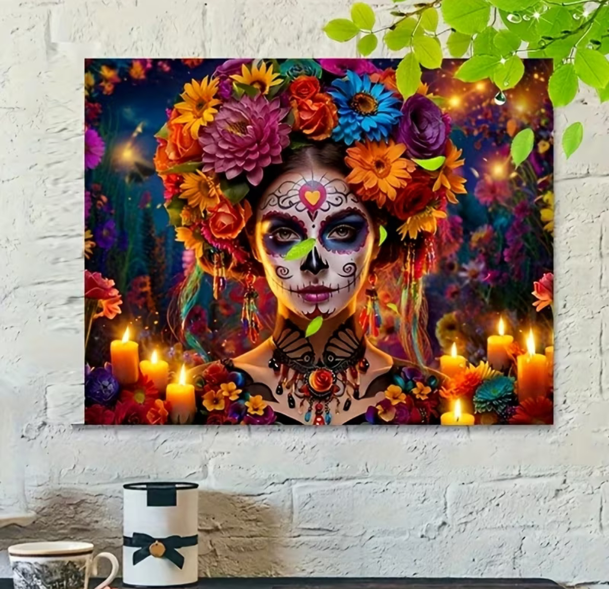 نقاشی با اعداد طرح آرایش مرده سایز 50*40