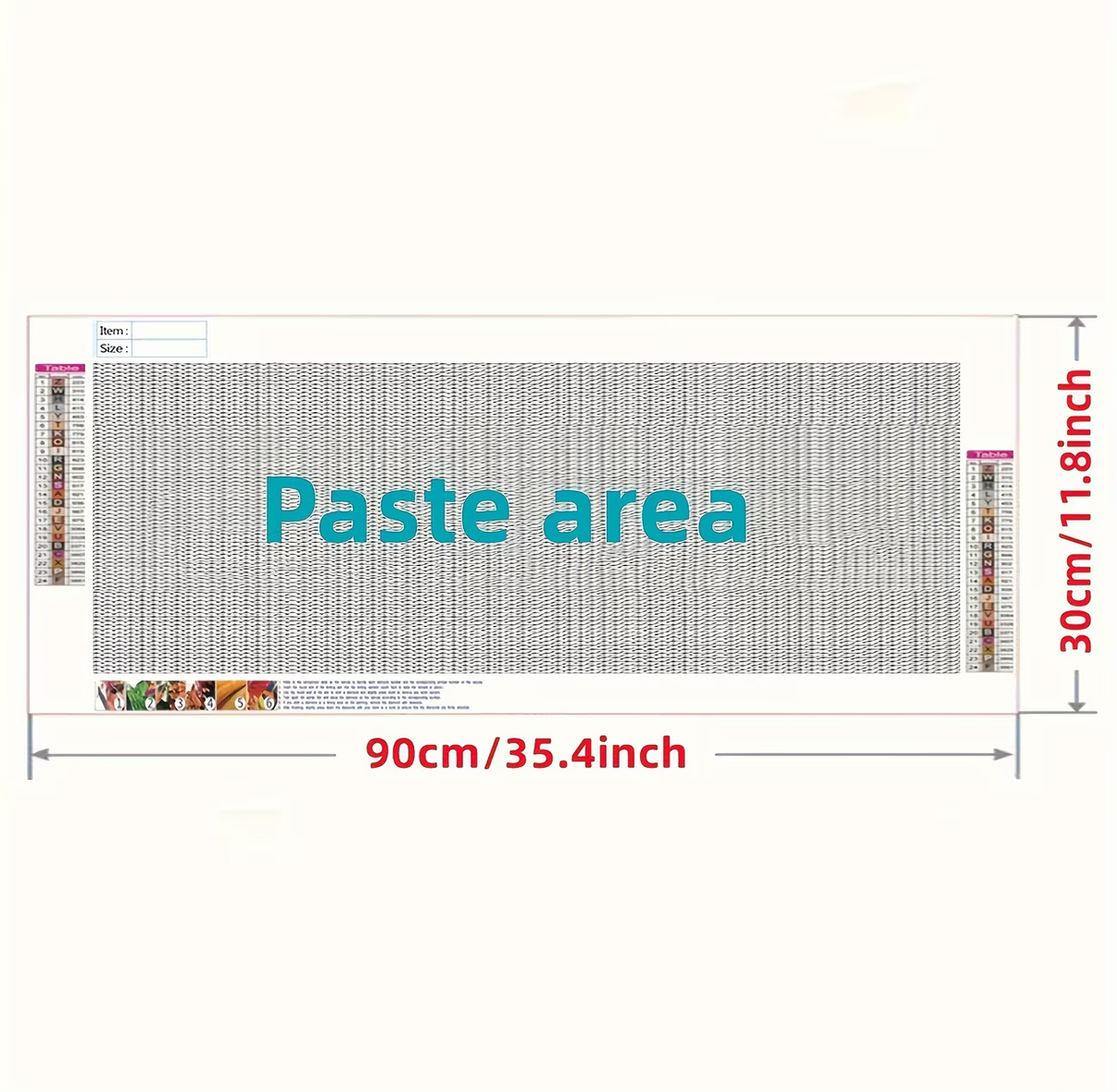 نقاشی الماسی طرح کتاب سایز 90*30
