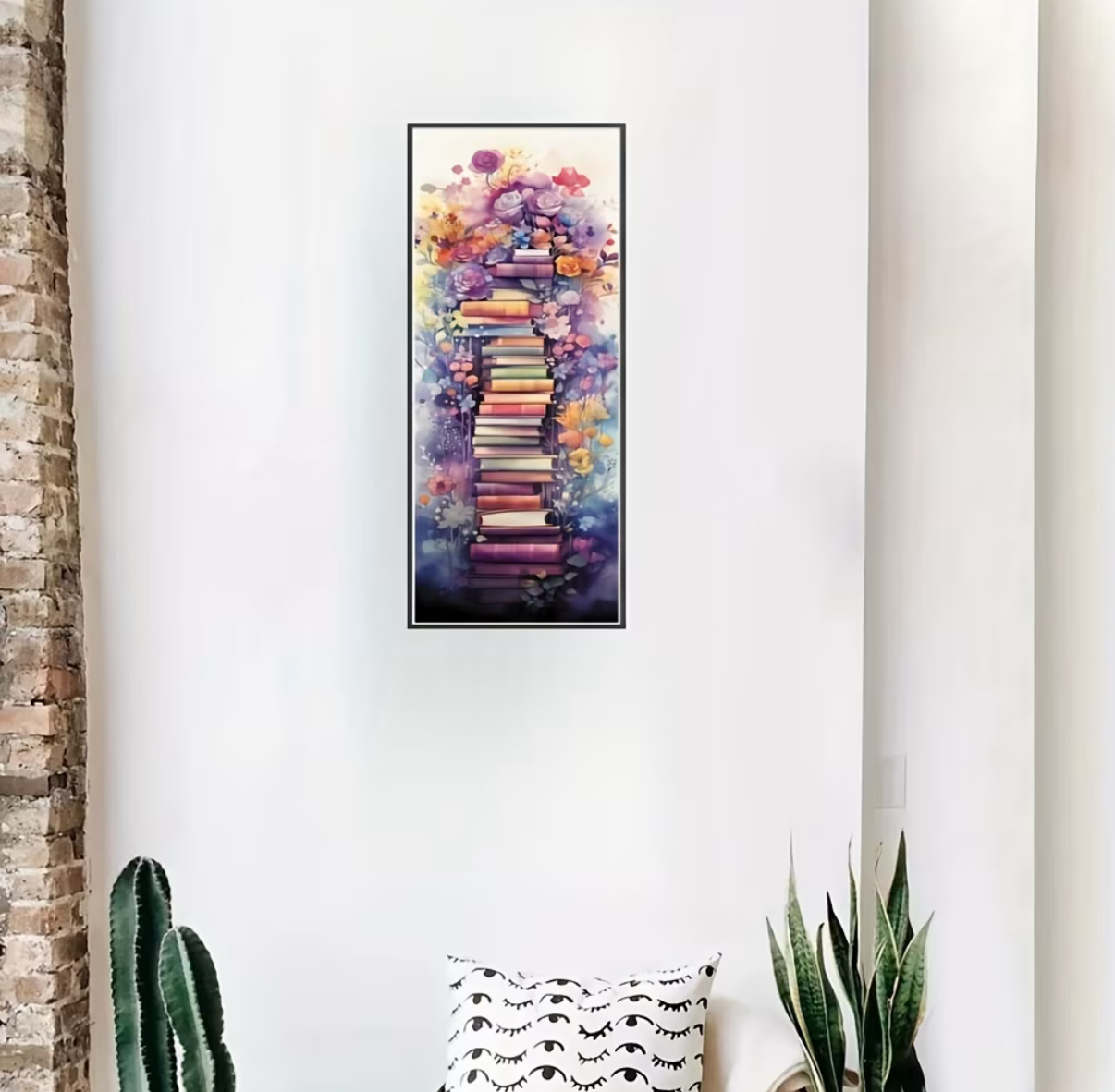 نقاشی الماسی طرح کتاب سایز 90*30