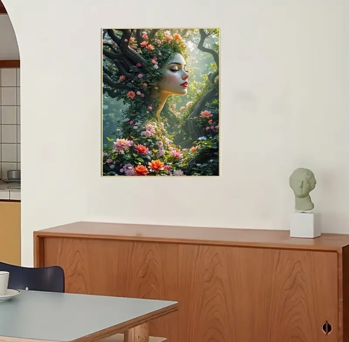نقاشی با اعداد طرح دختر جنگلی سایز 50*40