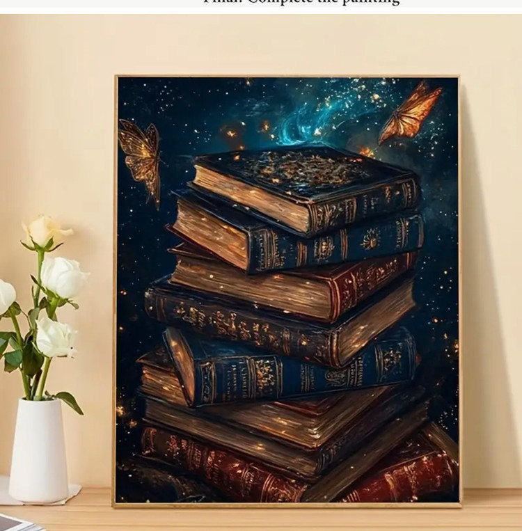 نقاشی با اعداد طرح کتاب سایز 50*40