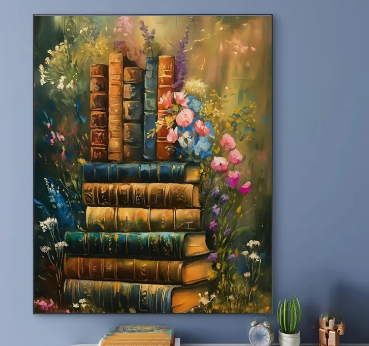 نقاشی با اعداد طرح کتاب جنگلی سایز 50*40