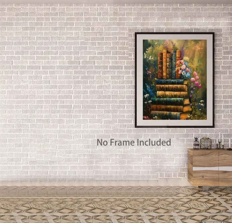 نقاشی با اعداد طرح کتاب جنگلی سایز 50*40