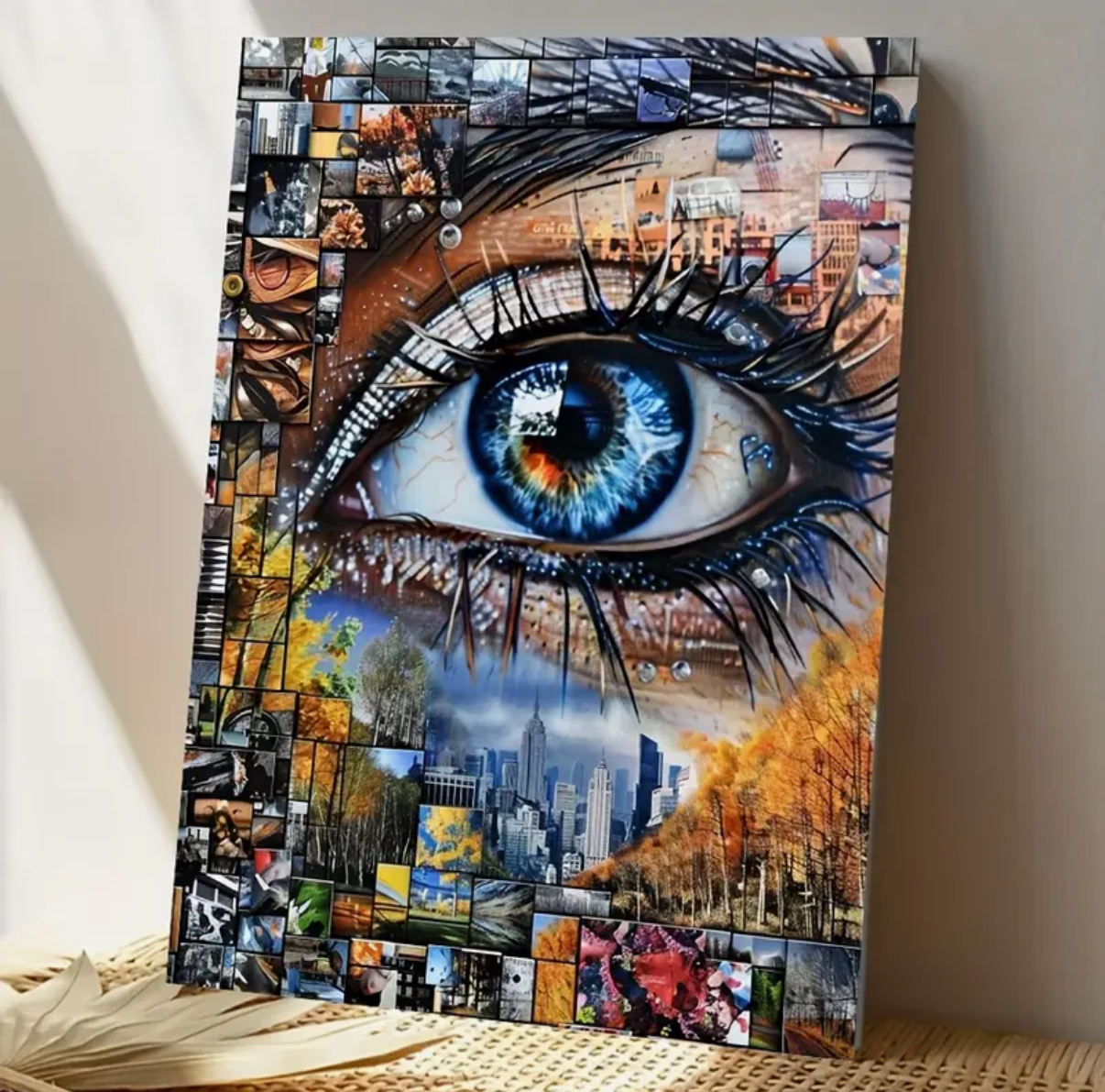 نقاشی با اعداد طرح چشم سایز 50*40