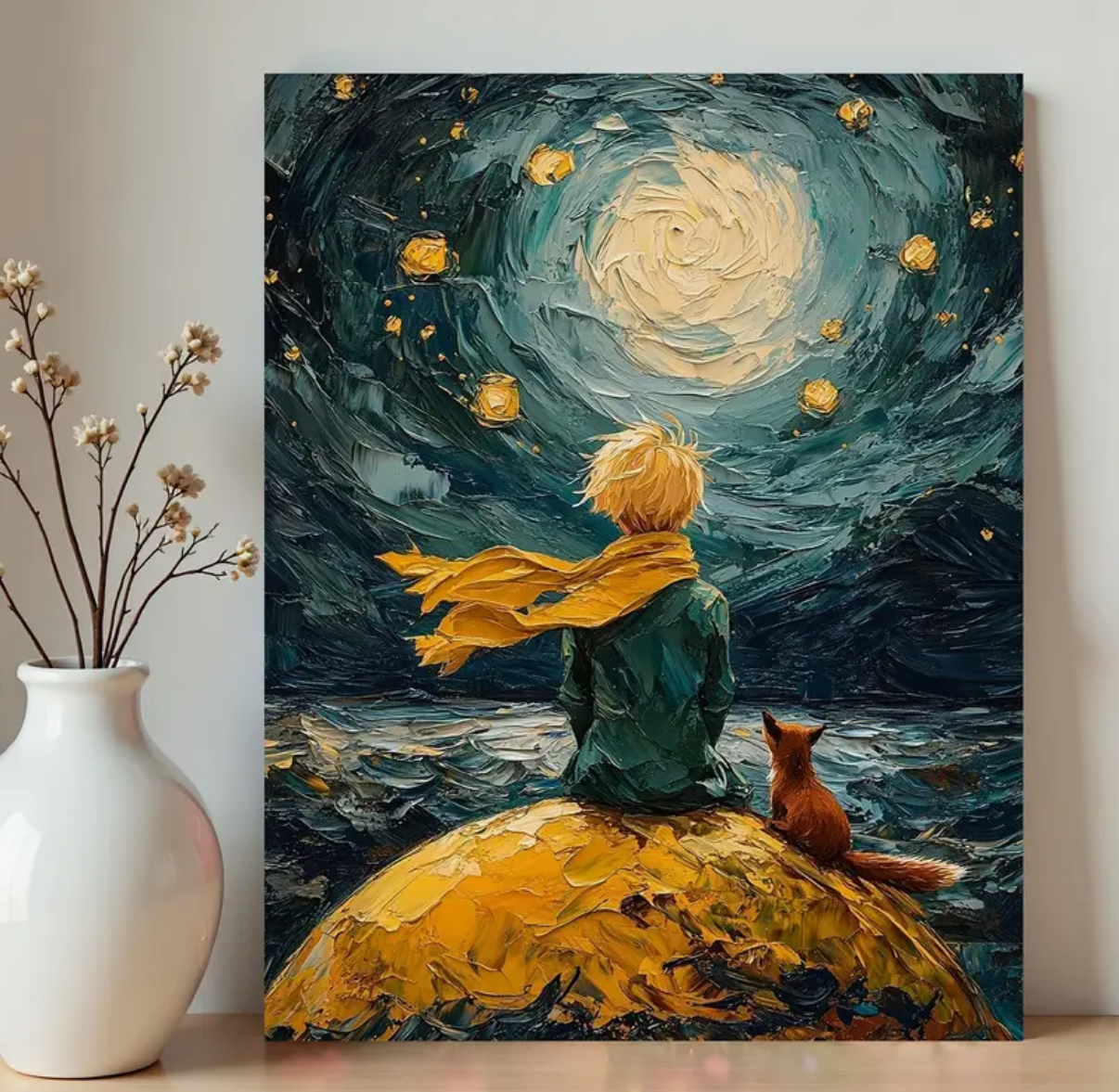 نقاشی با اعداد طرح شازده کوچولو سایز 50*40