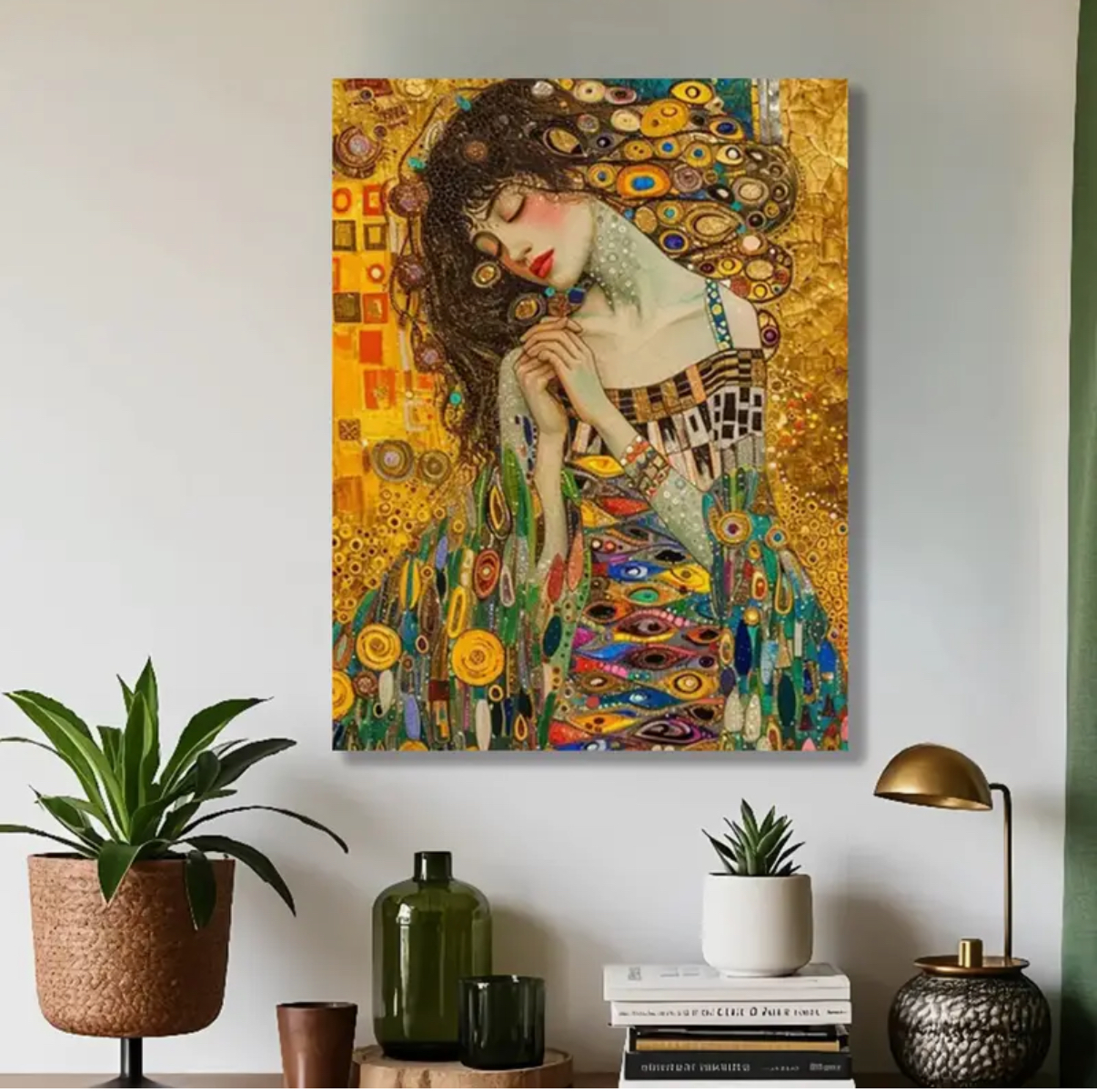 نقاشی با اعداد طرح دختر استایل سایز 50*40