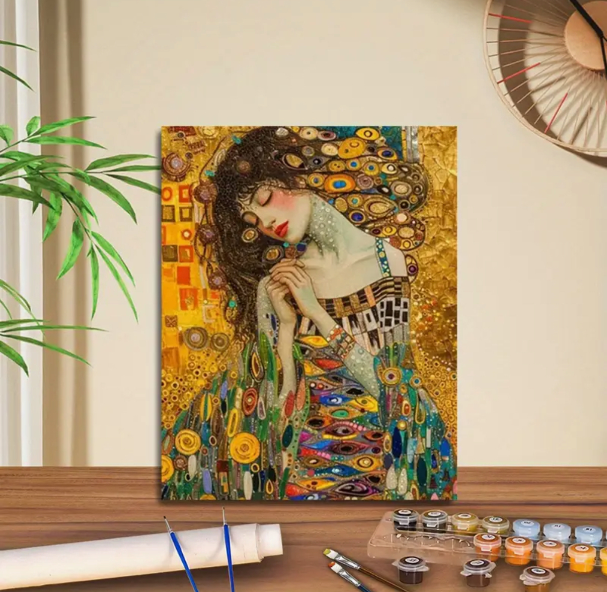 نقاشی با اعداد طرح دختر استایل سایز 50*40