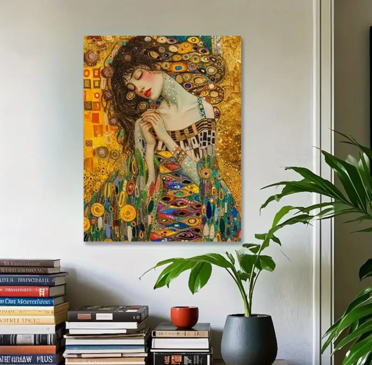 نقاشی با اعداد طرح دختر استایل سایز 50*40