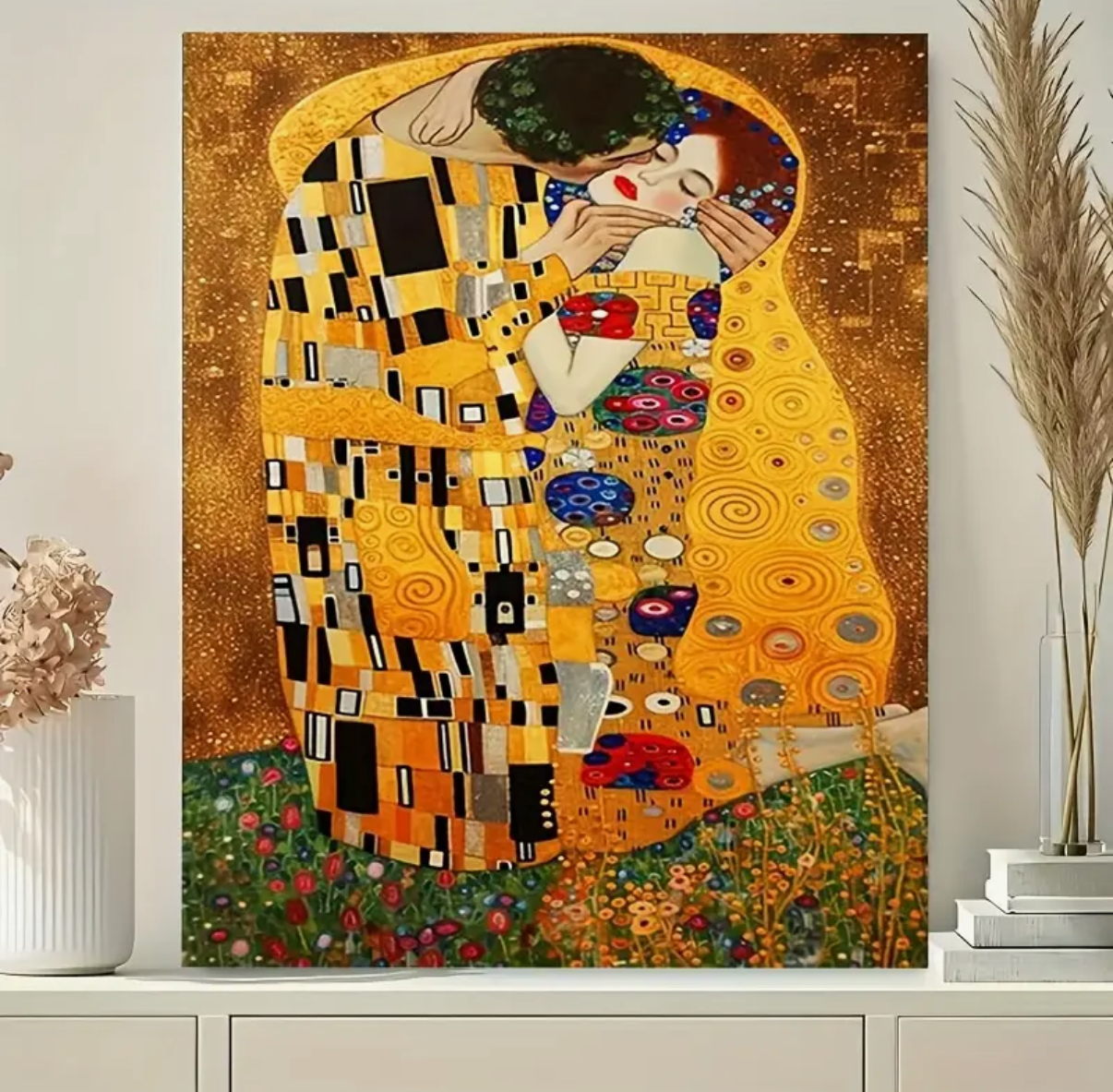 نقاشی با اعداد طرح بوسه سایز 50*40