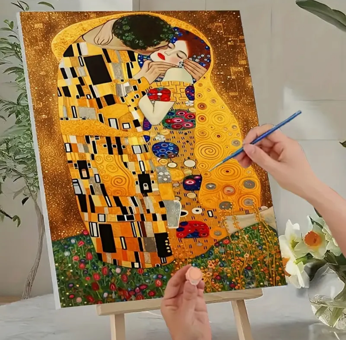 نقاشی با اعداد طرح بوسه سایز 50*40