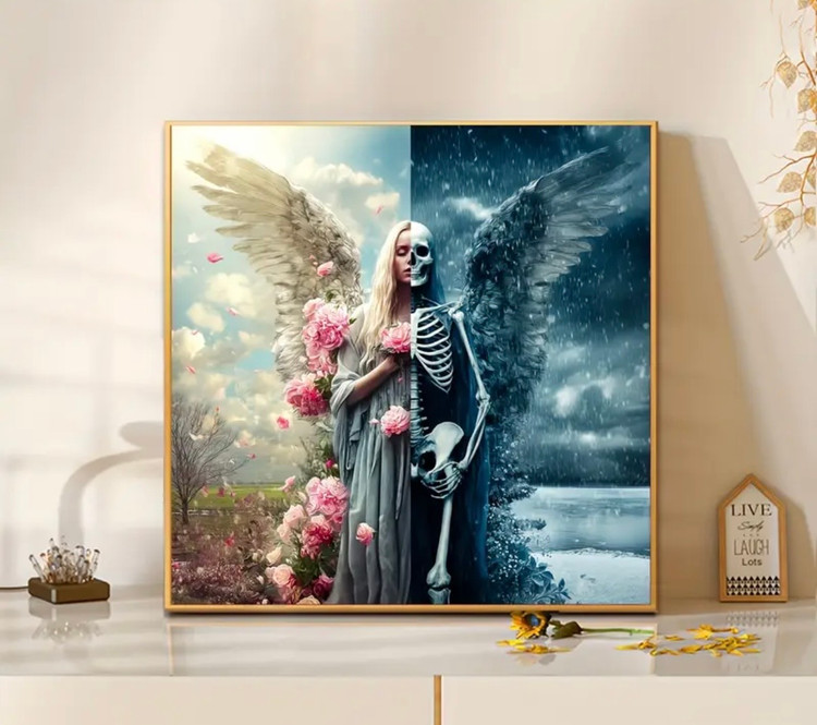 نقاشی الماسی طرح زندگی سایز 40*40
