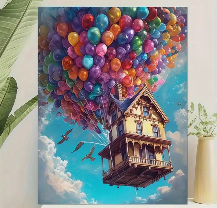 نقاشی با اعداد طرح آپ سایز 50*40