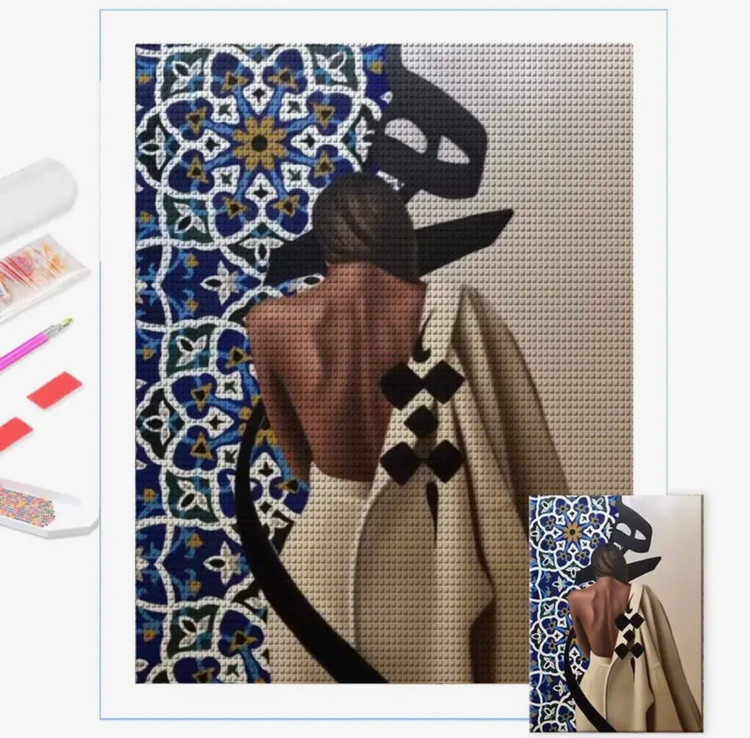نقاشی الماسی طرح هیچ سایز 40*30