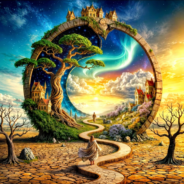 نقاشی الماسی با الماس مربع طرح معجزه سایز 40*40