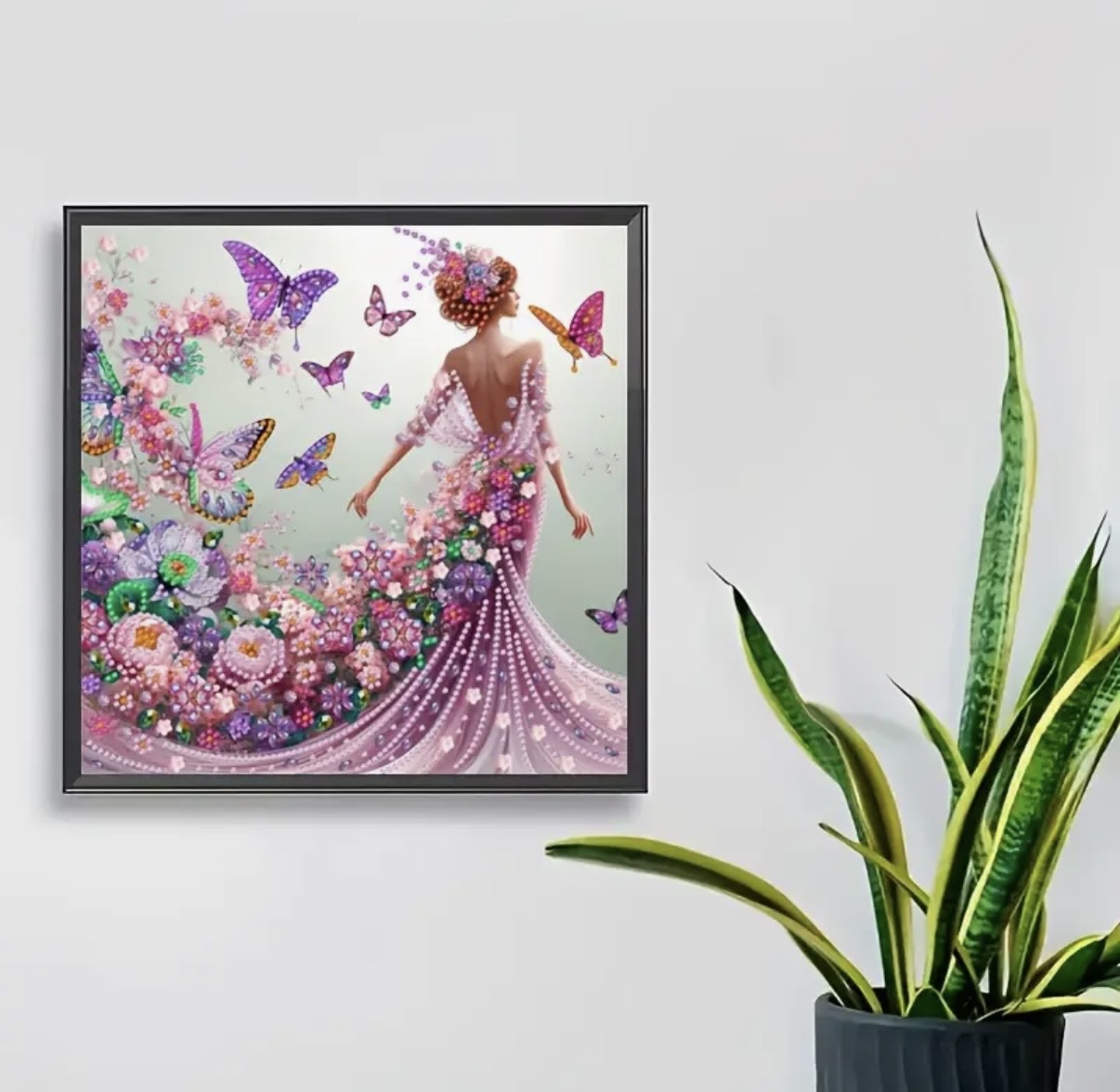 نقاشی الماسی طرح بهاری سایز 30*30