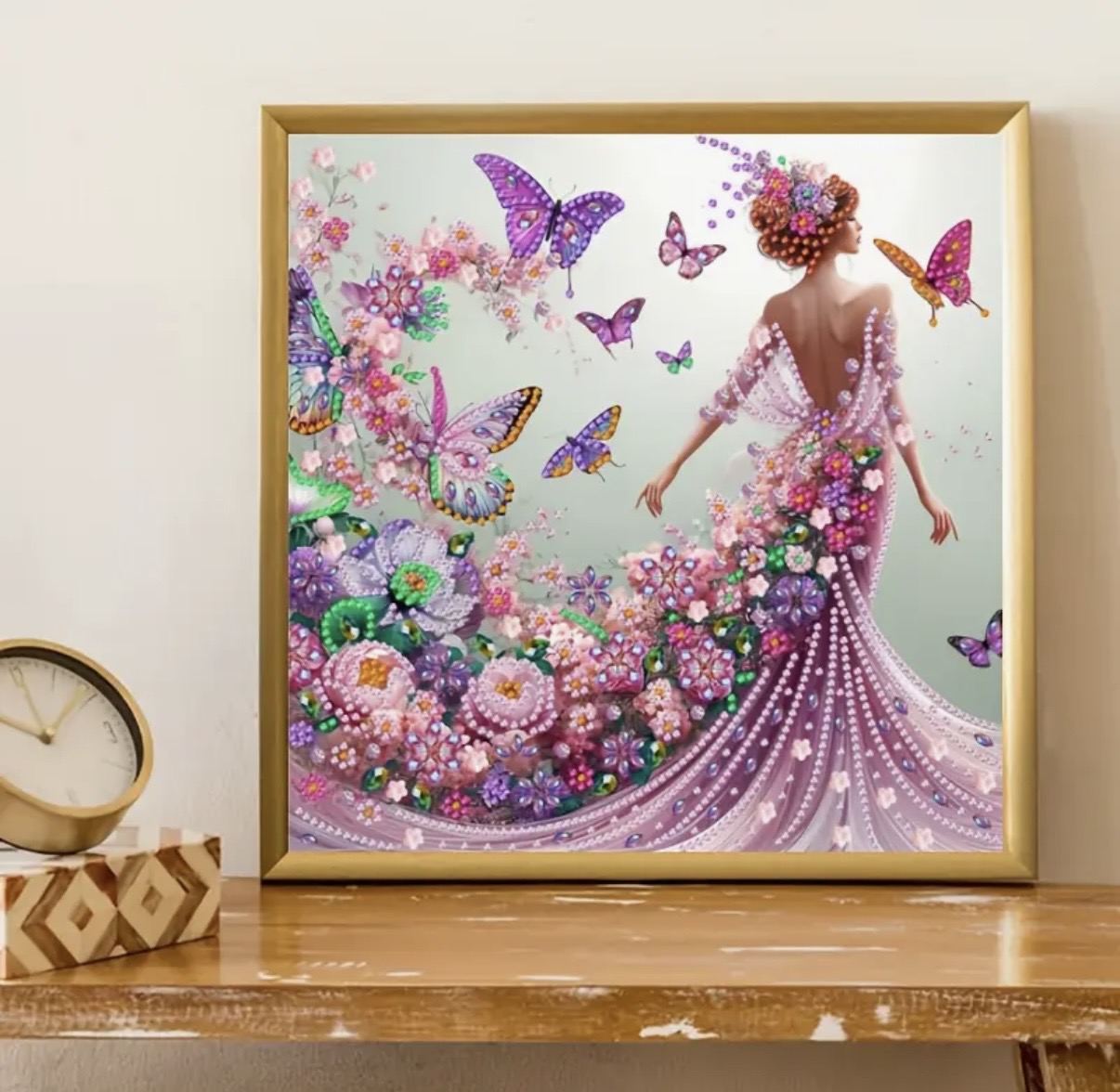نقاشی الماسی طرح بهاری سایز 30*30