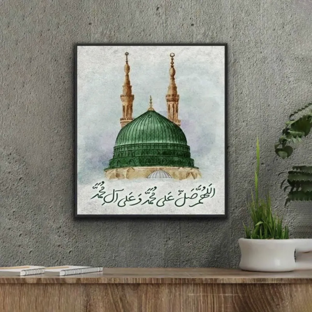نقاشی الماسی طرح گنبد سبز سایز 40*30