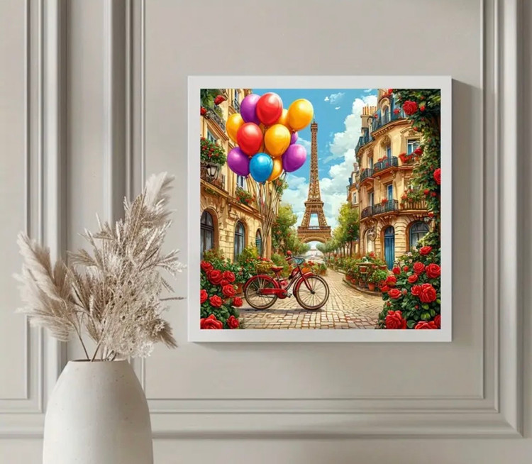 نقاشی الماسی طرح پاریس سایز 40*40