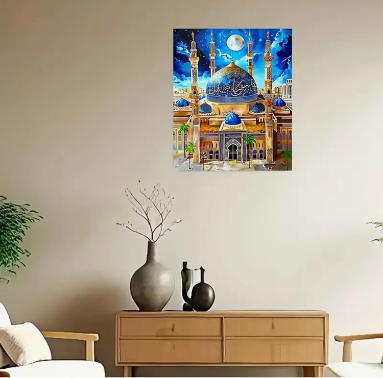 نقاشی با اعداد طرح مذهبی سایز 50*40
