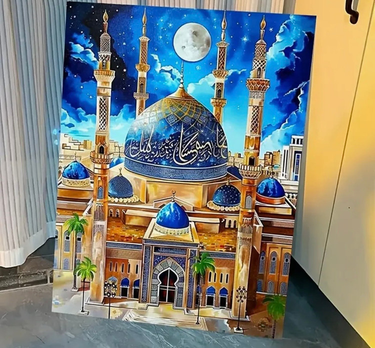 نقاشی با اعداد طرح مذهبی سایز 50*40