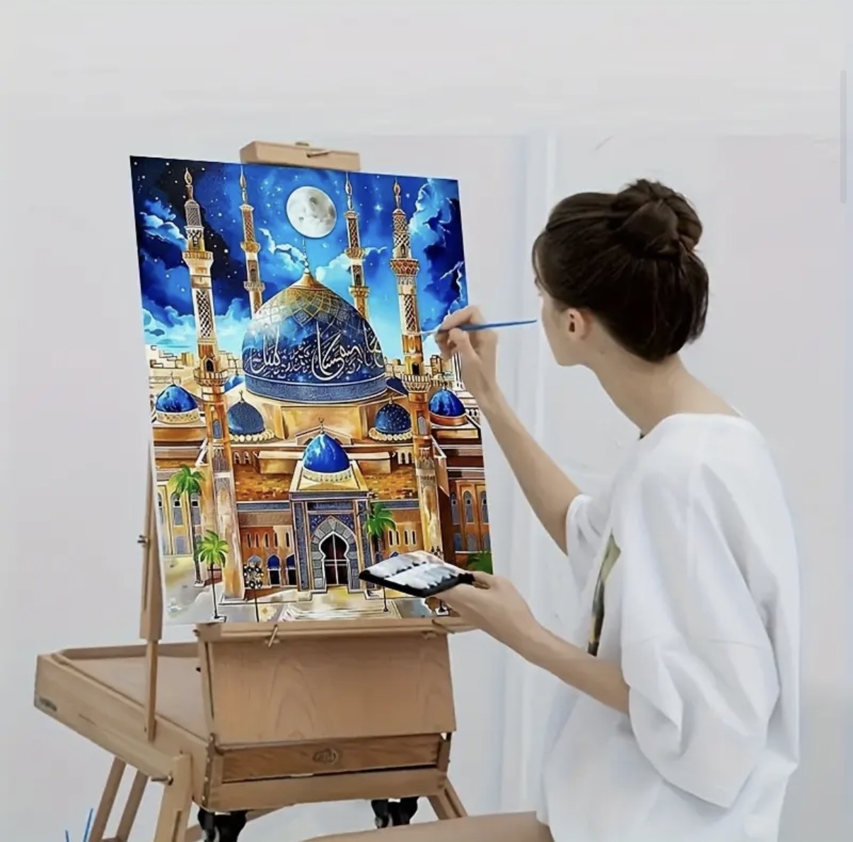 نقاشی با اعداد طرح مذهبی سایز 50*40