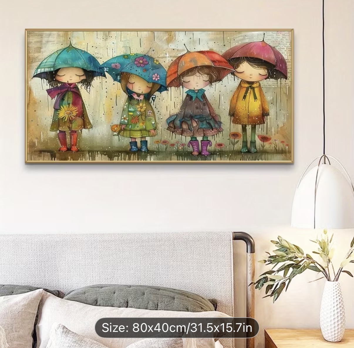نقاشی با اعداد زیر بارون سایز 40*80