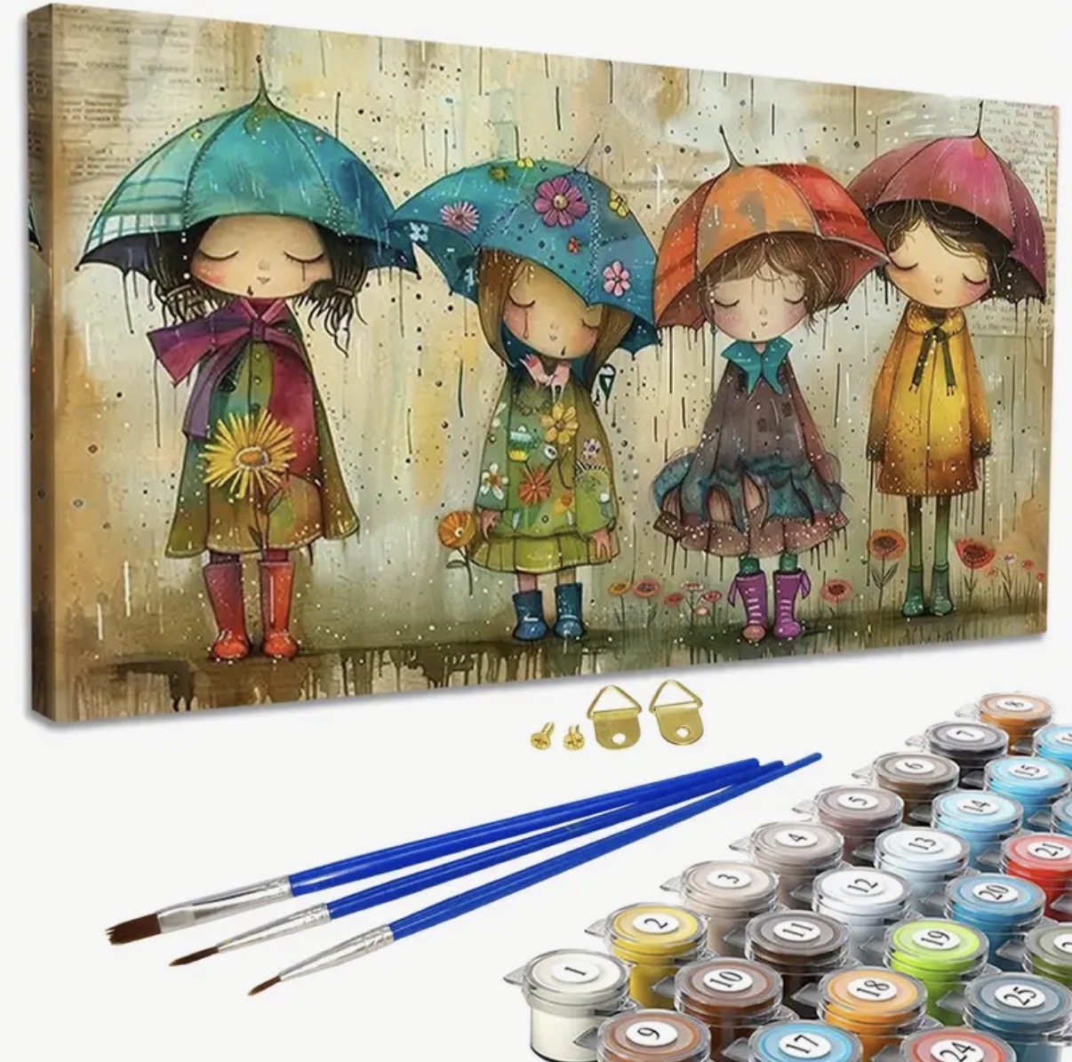 نقاشی با اعداد زیر بارون سایز 40*80