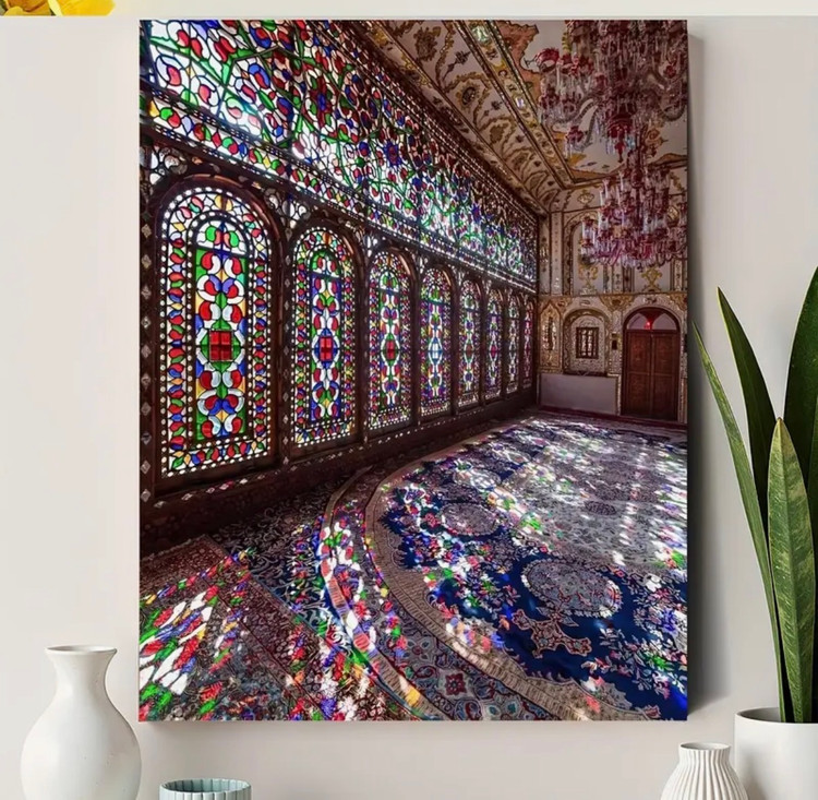 نقاشی با اعداد طرح تالار ایرانی سایز 50*40