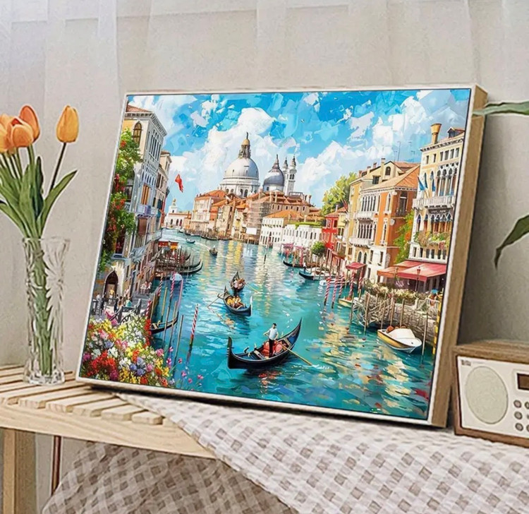 نقاشی با اعداد طرح ونیز سایز 40*50