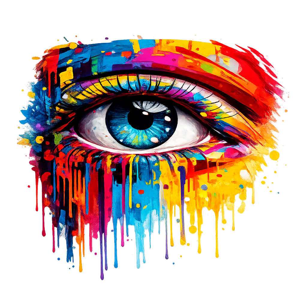 نقاشی با اعداد طرح چشم سایز 50*40