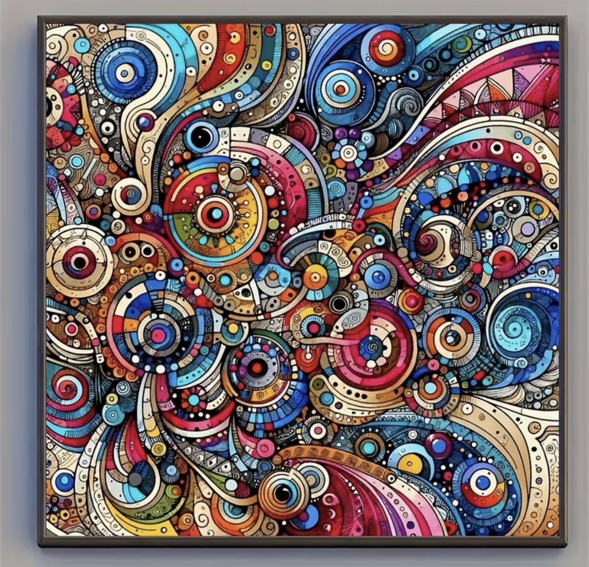 نقاشی الماسی طرح دنیای رنگ سایز 50*50