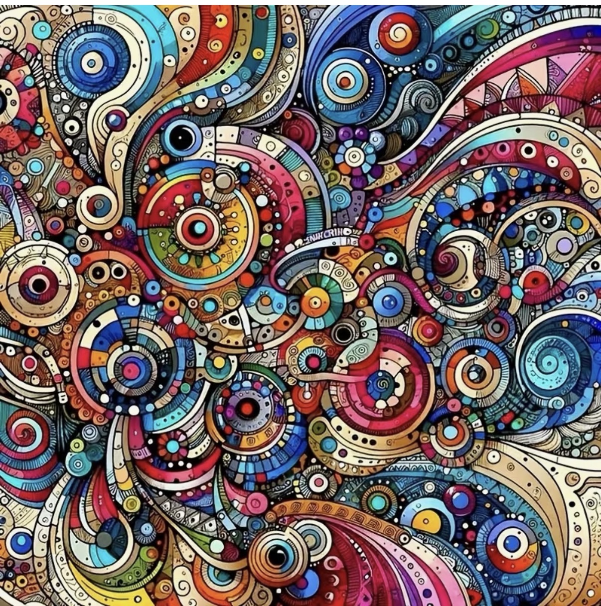 نقاشی الماسی طرح دنیای رنگ سایز 50*50