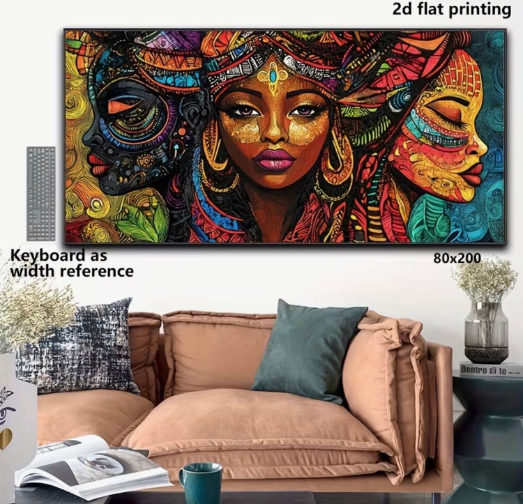 نقاشی الماسی طرح آفریقا سایز 50*140
