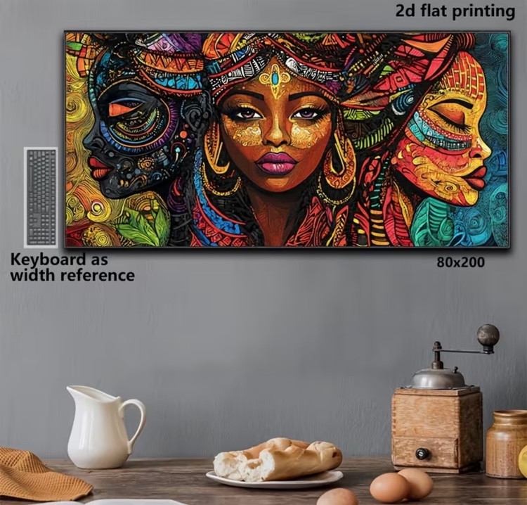 نقاشی الماسی طرح آفریقا سایز 50*140