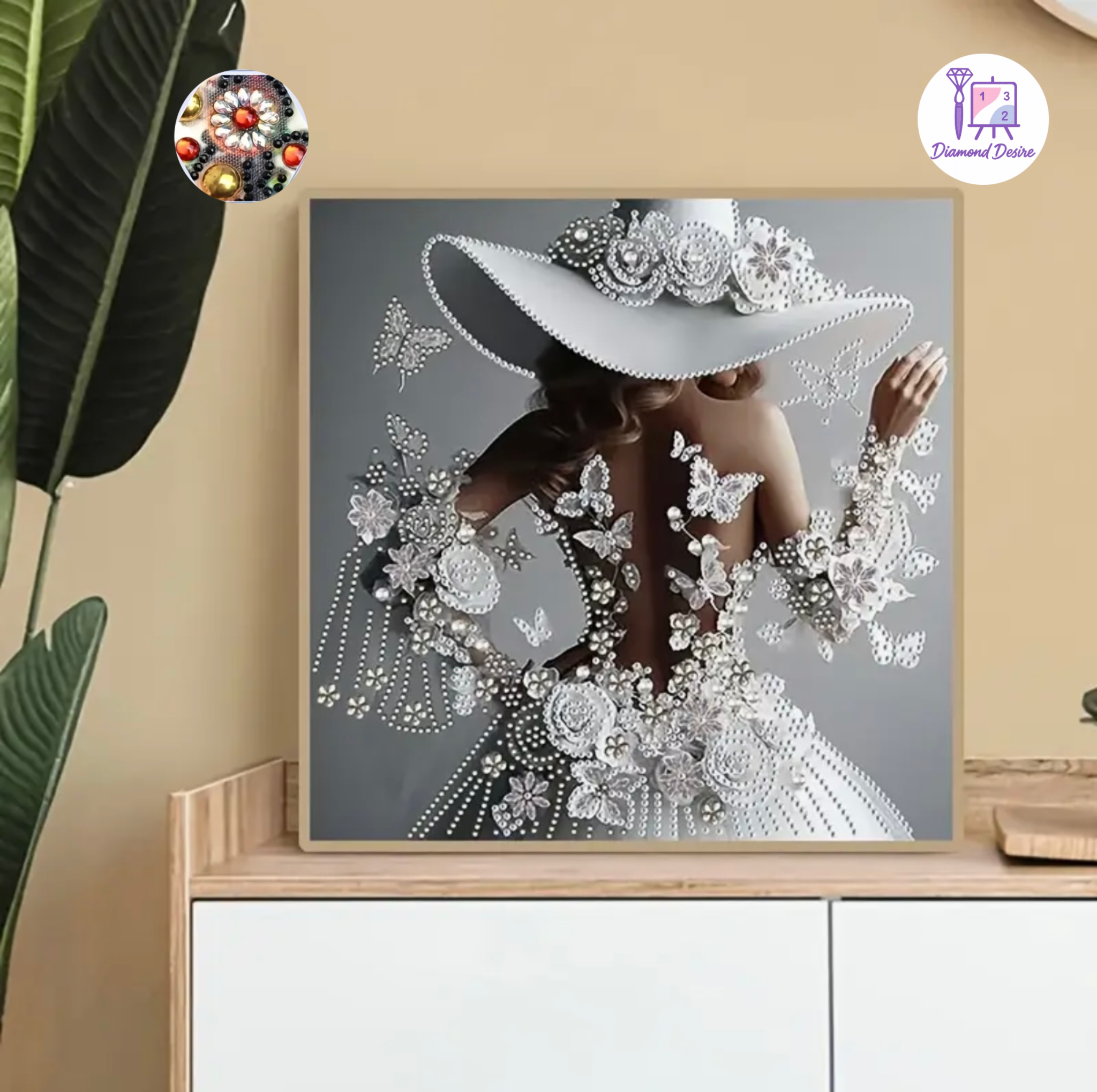 نقاشی الماسی طرح اشرافی سایز 30*30