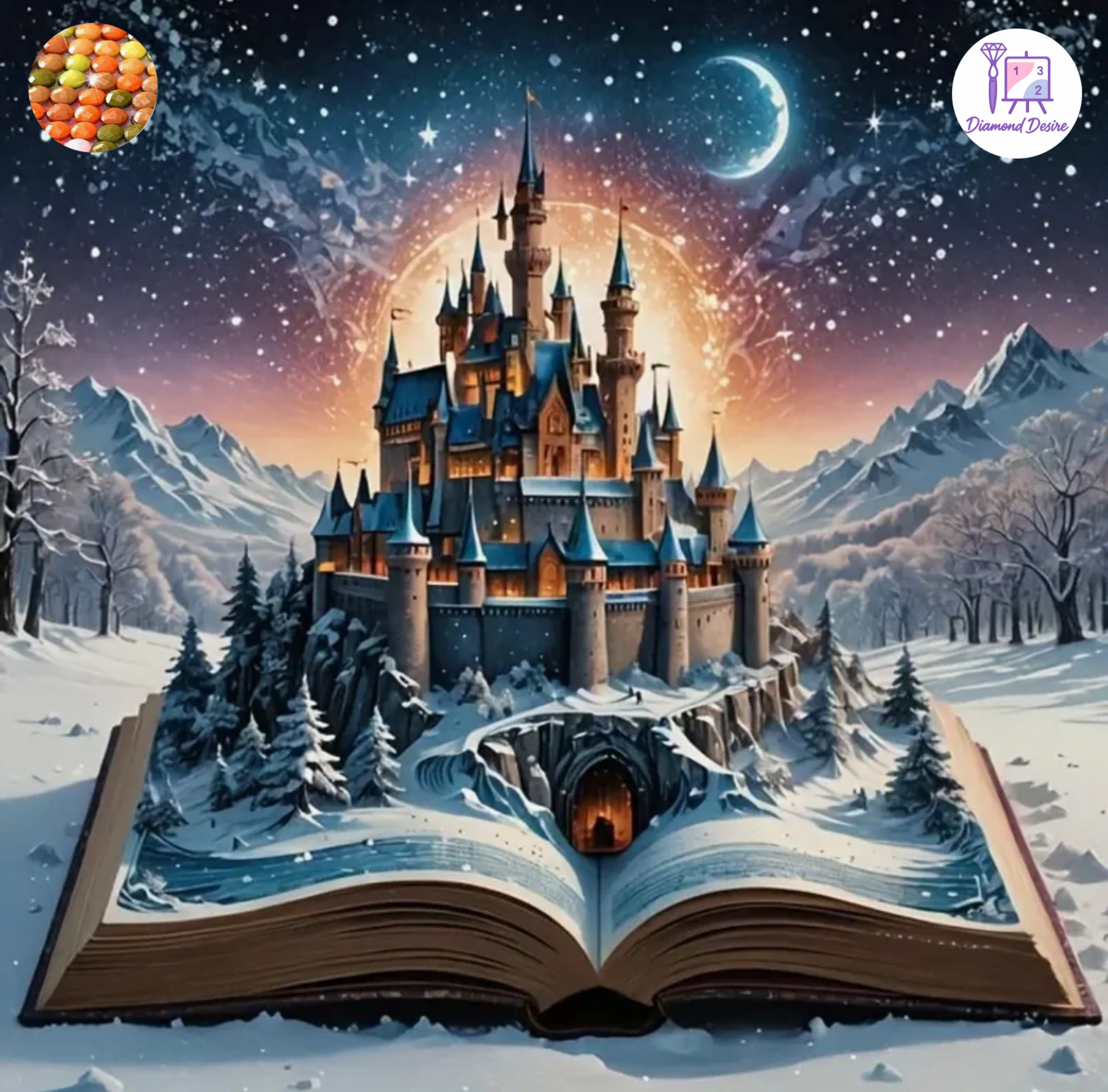 نقاشی الماسی طرح افسانه سایز 30*30